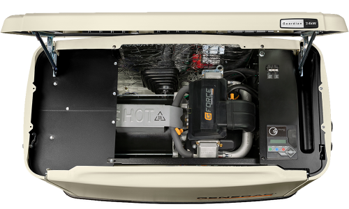 Inside a 24kW Generac generator provided by Generator Supercenter of Northern Virginia